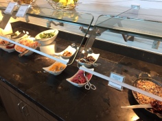 The lunch and dinner buffet also feature a salad bar